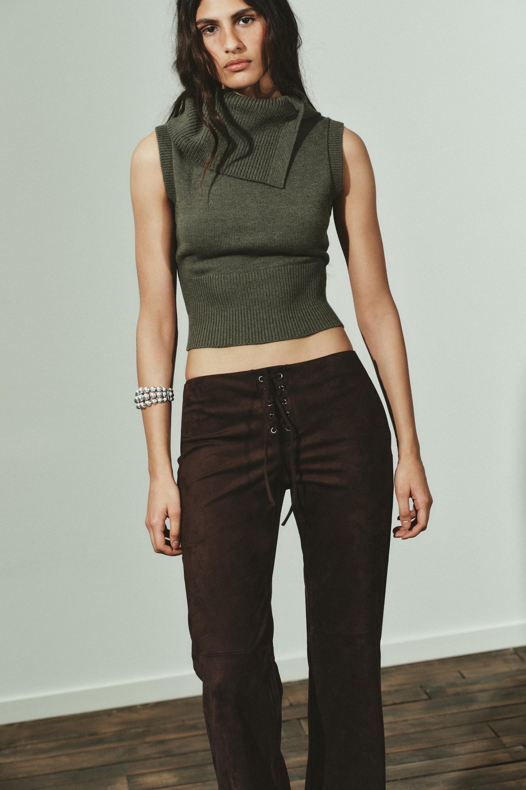 LAPEL KNIT TOP - Image 4