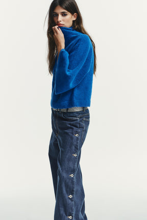 STRICKPULLOVER MIT WEITÄRMELN