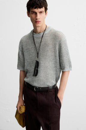 OPEN KNIT T-SHIRT - Image 7