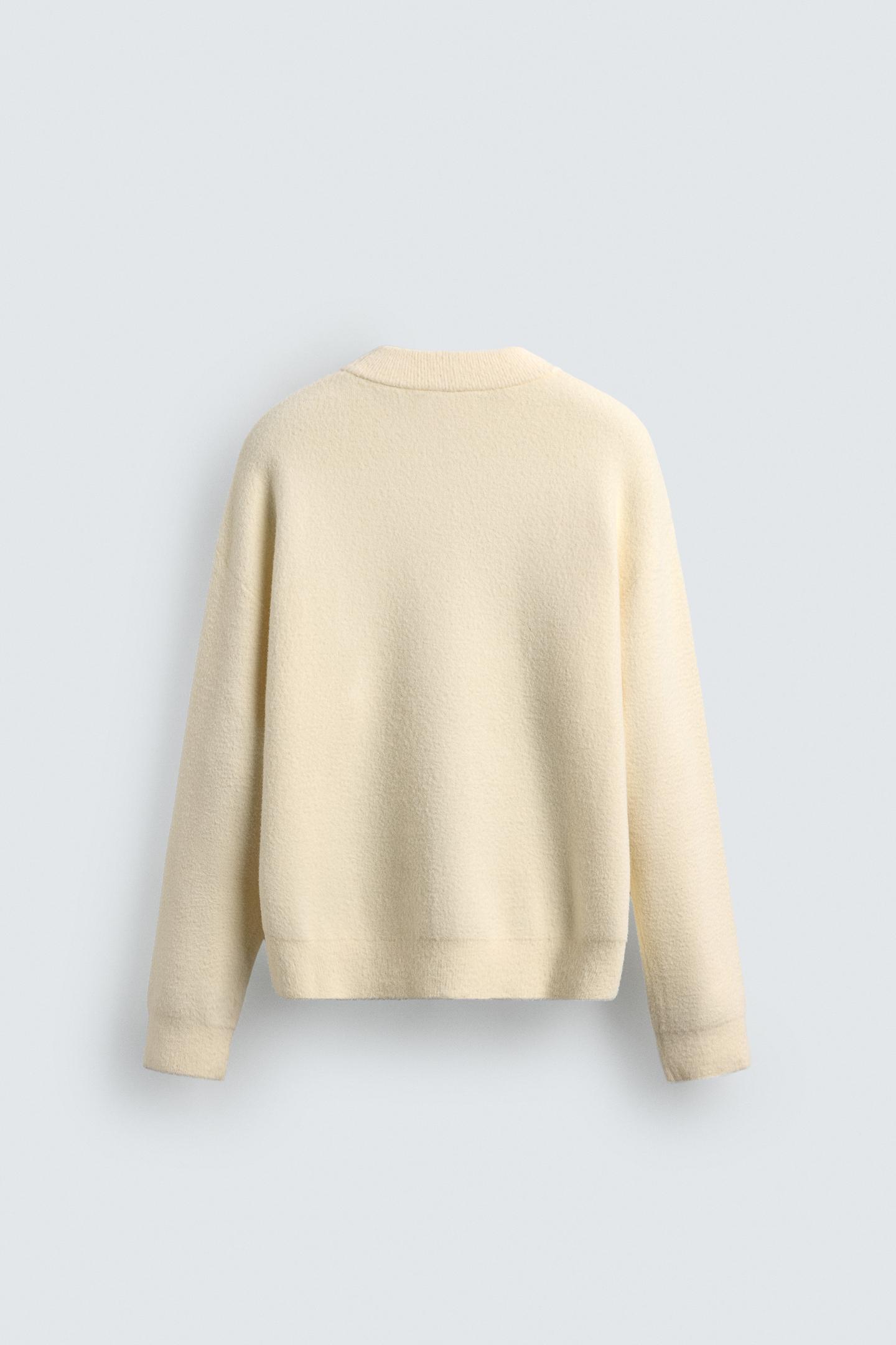 Strukturierter, lässiger Pullover 