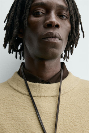 Strukturierter, lässiger Pullover 