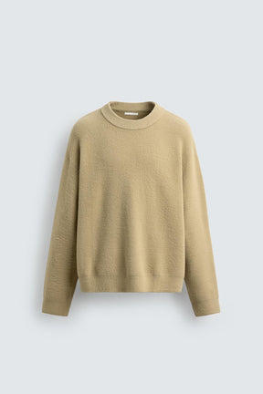 Strukturierter, lässiger Pullover 