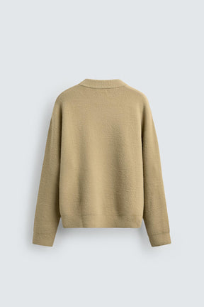 Strukturierter, lässiger Pullover 