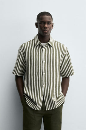 STRIPED JACQUARD SHIRT - Image 2