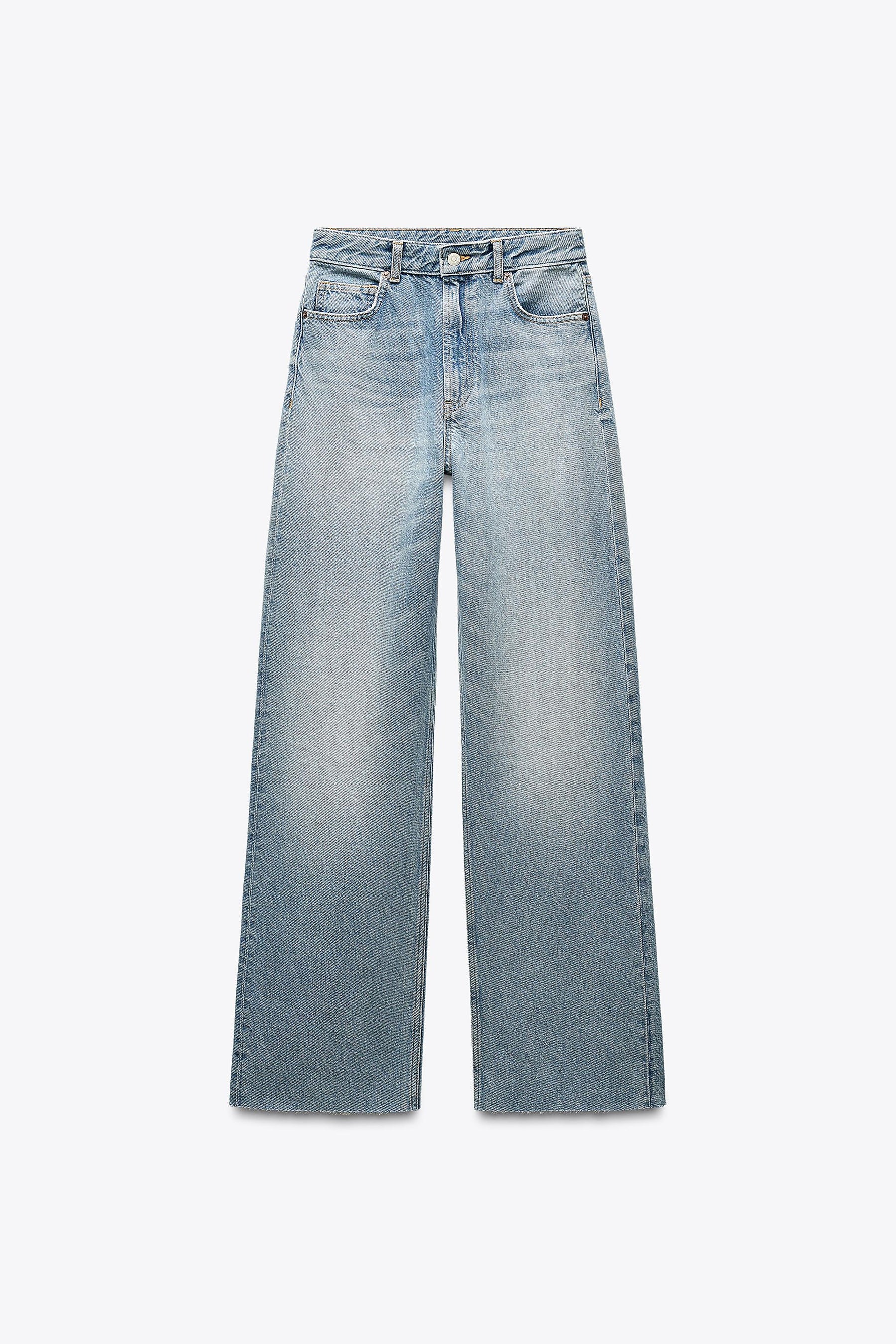 Weit geschnittene High-Waist-Jeans