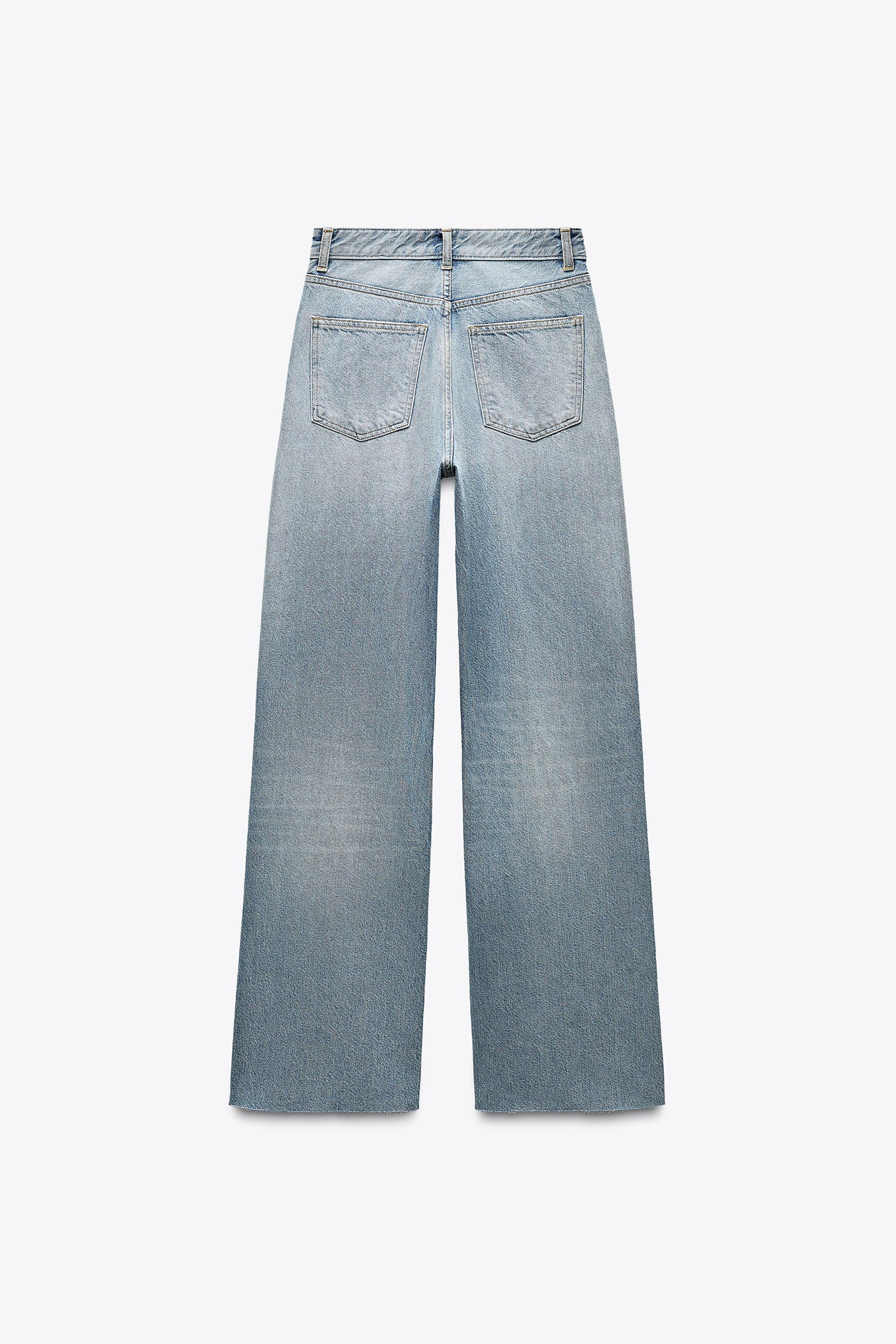 Weit geschnittene High-Waist-Jeans