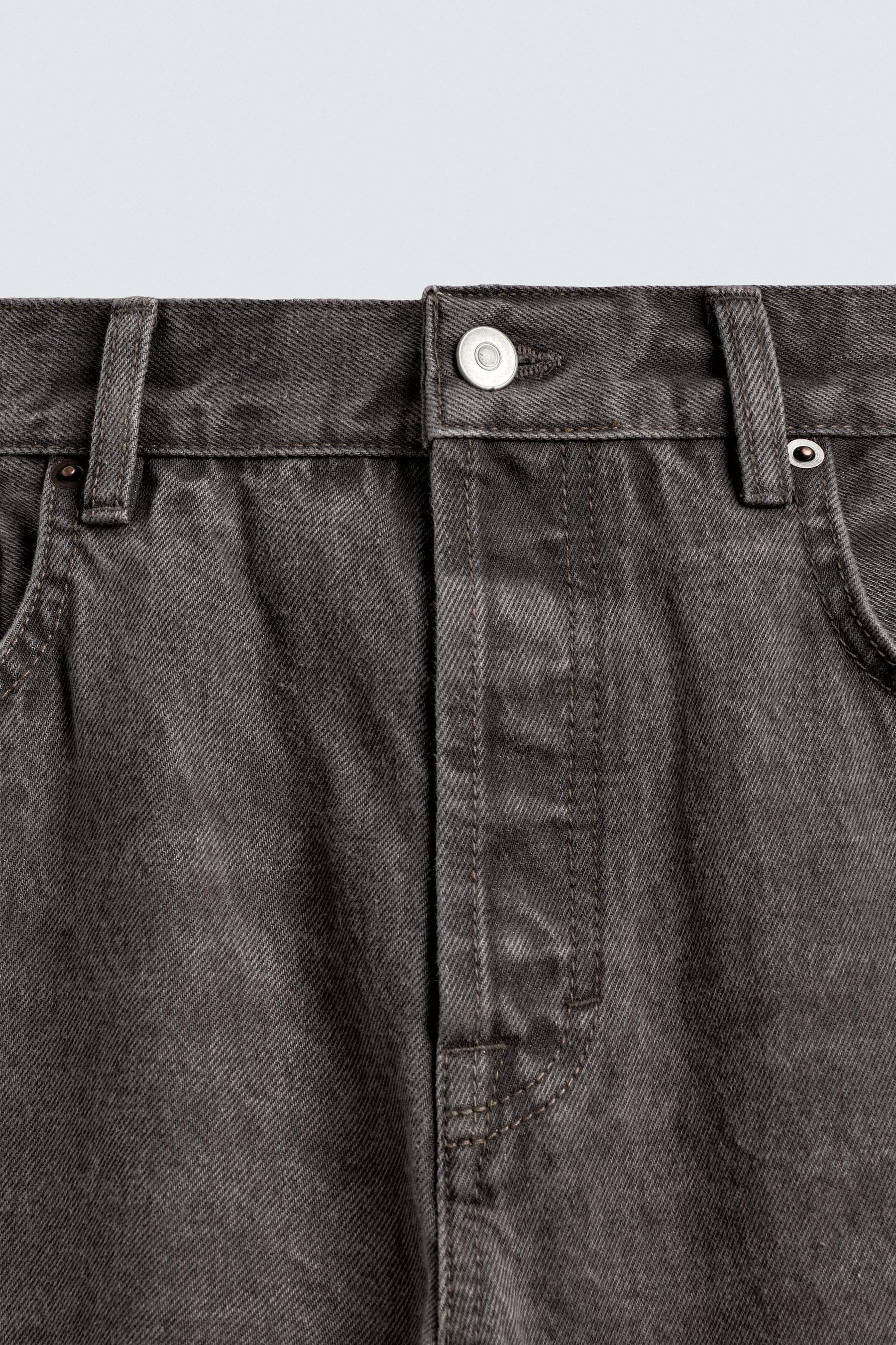 WASHED STRAIGHT FIT JEANS - Image 9