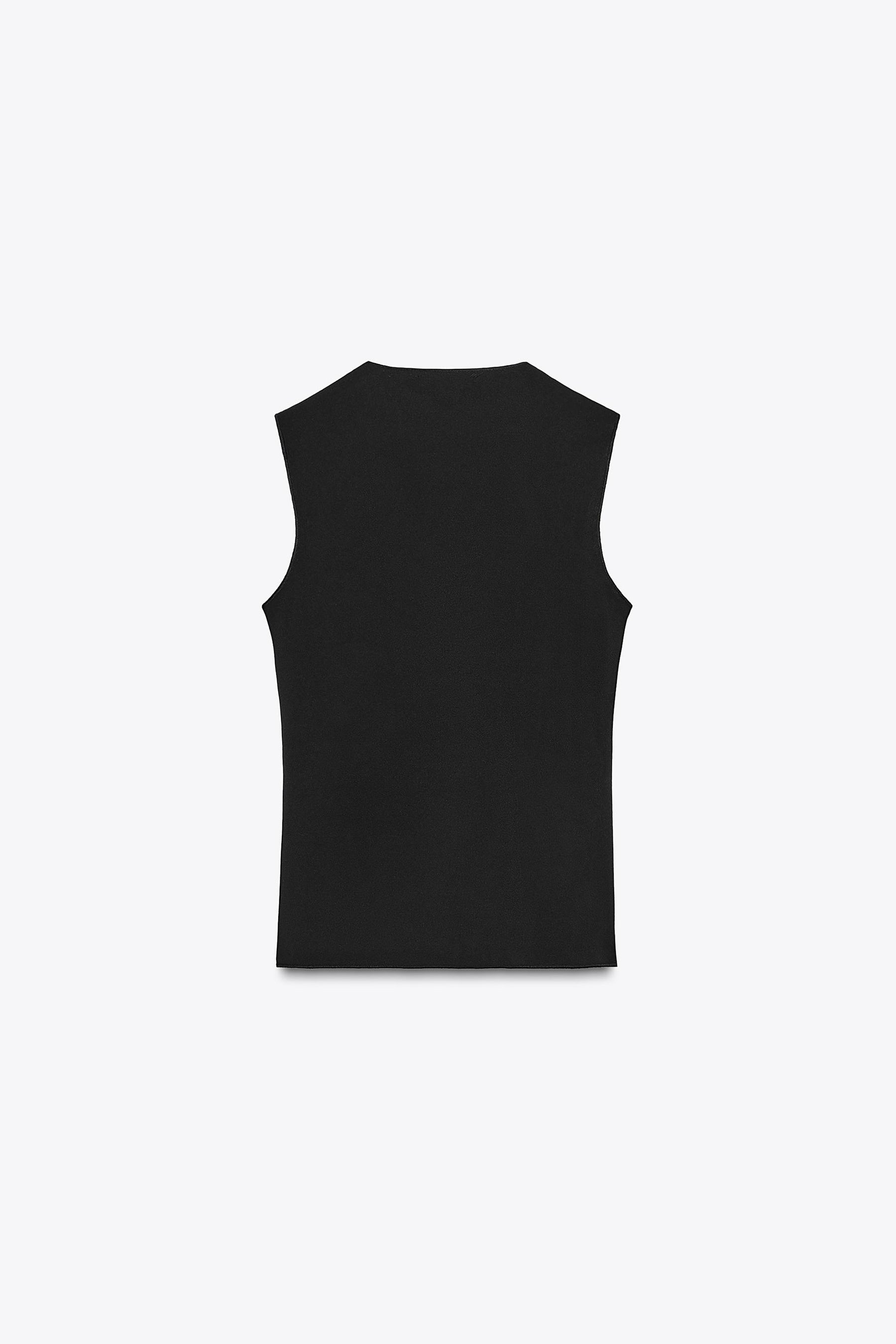 Stretch-Top mit Metallic-Faden