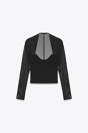 Figurbetontes Tülltop