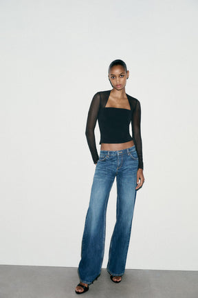 Figurbetontes Tülltop