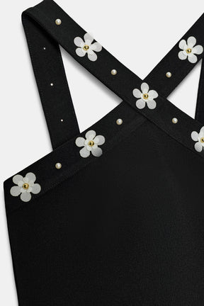 STRETCH-BODY MIT BLUMENMUSTER