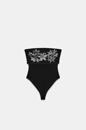 Glitzernder Stretch-Body