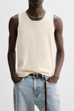 LIGHTWEIGHT KNIT TANK TOP - Image 5