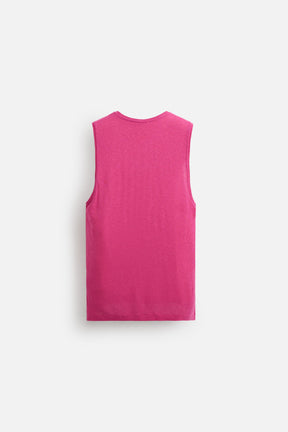 VISCOSE-LINEN TANK TOP - Image 7