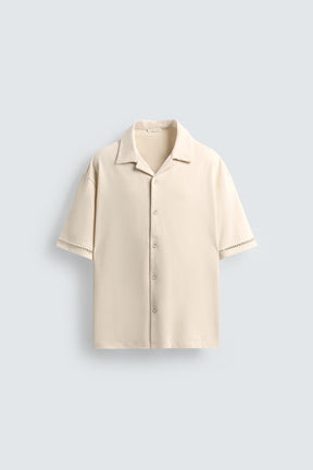 COMFORT SHIRT WITH OPENWORK DETAIL - Image 7