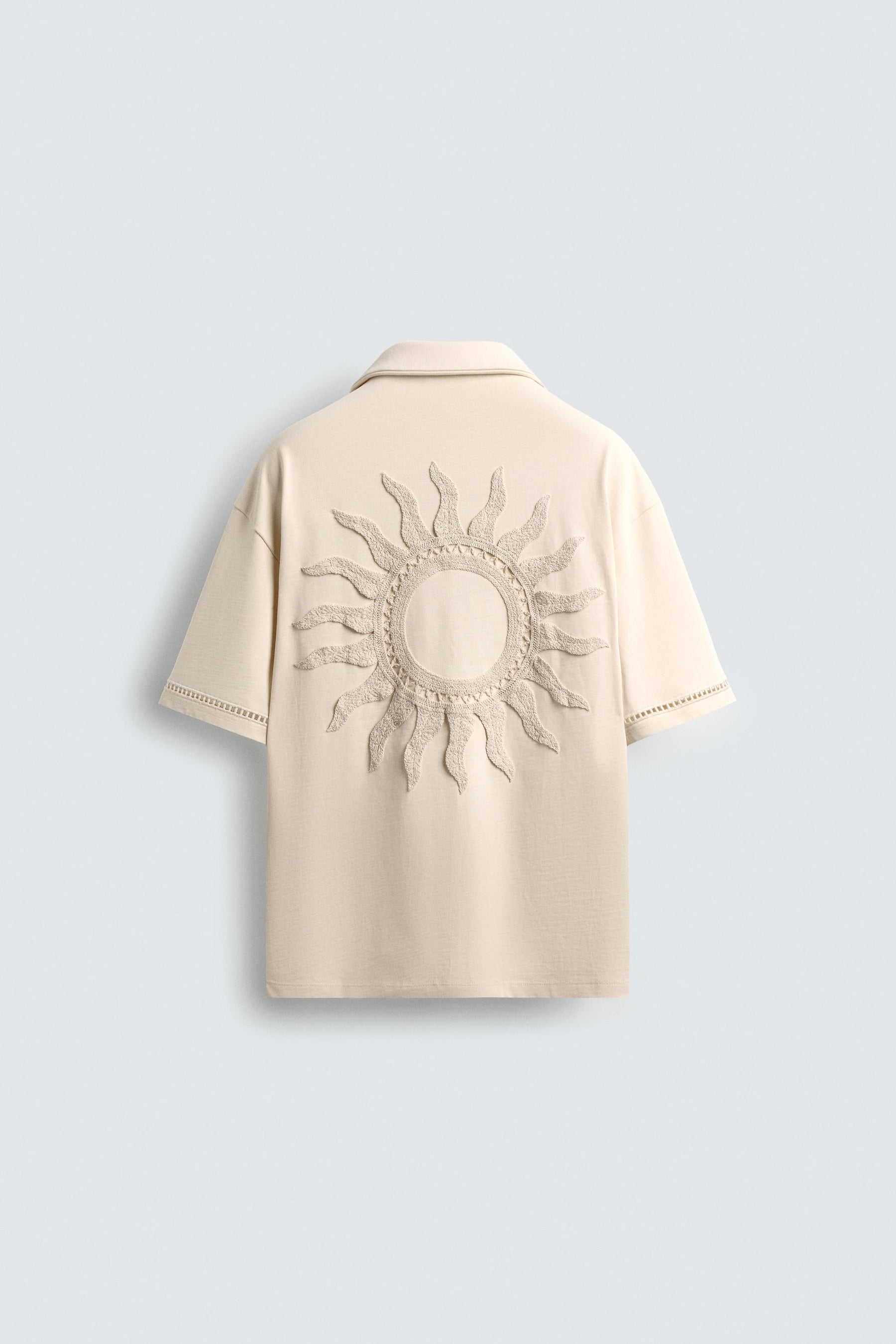 COMFORT SHIRT WITH OPENWORK DETAIL - Image 8