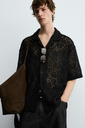 CROCHET TEXTURED SHIRT - Image 5