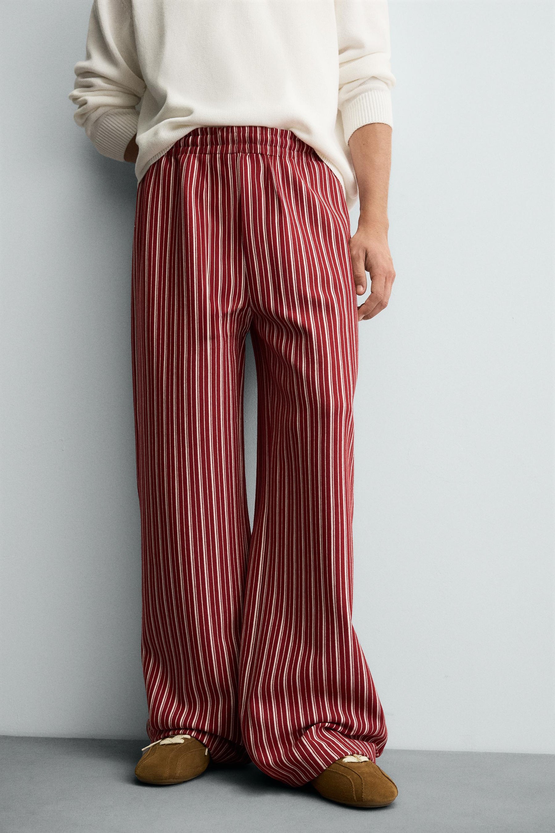 STRIPED RELAXED FIT TROUSERS - Image 5