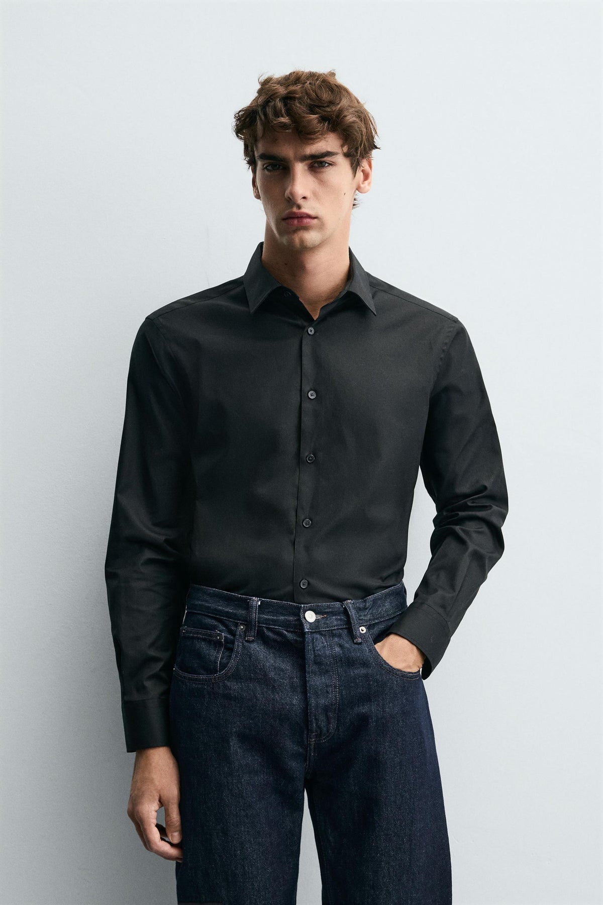 TEXTURED REGULAR FIT SHIRT - Image 2