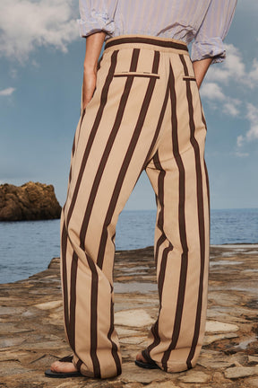 LIMITED EDITION STRIPED RELAXED FIT TROUSERS - Image 4