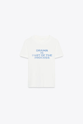 Zerrissenes Baumwoll-T-Shirt