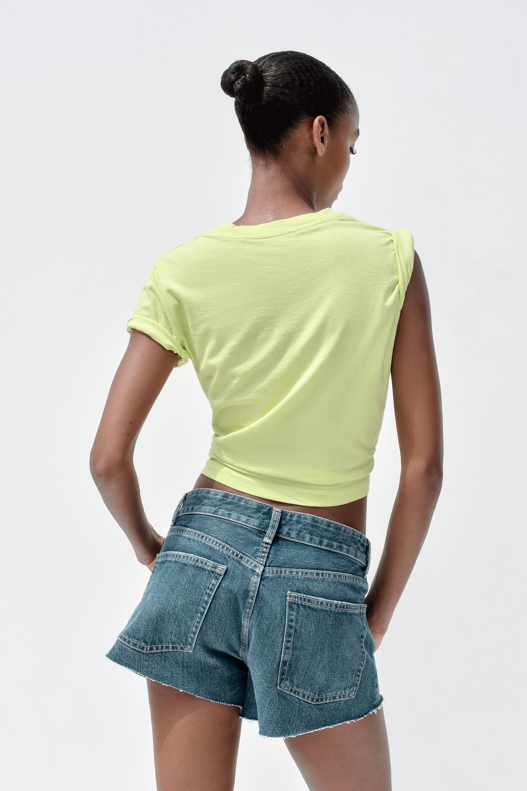 T-Shirt mit gewaschenem Slogan