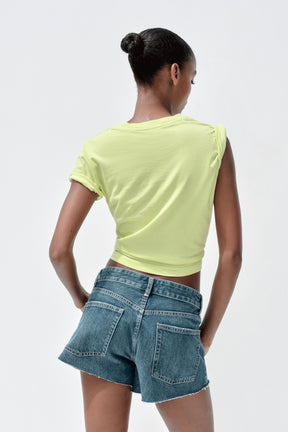 T-Shirt mit gewaschenem Slogan