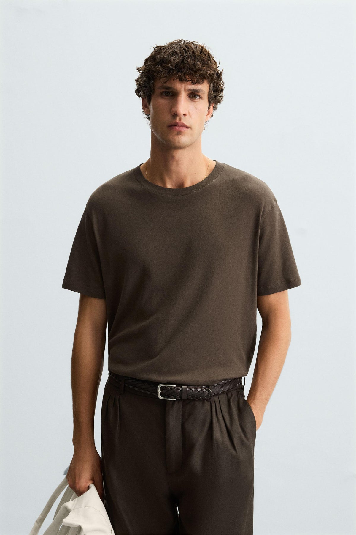 TEXTURED COTTON T-SHIRT - Image 2
