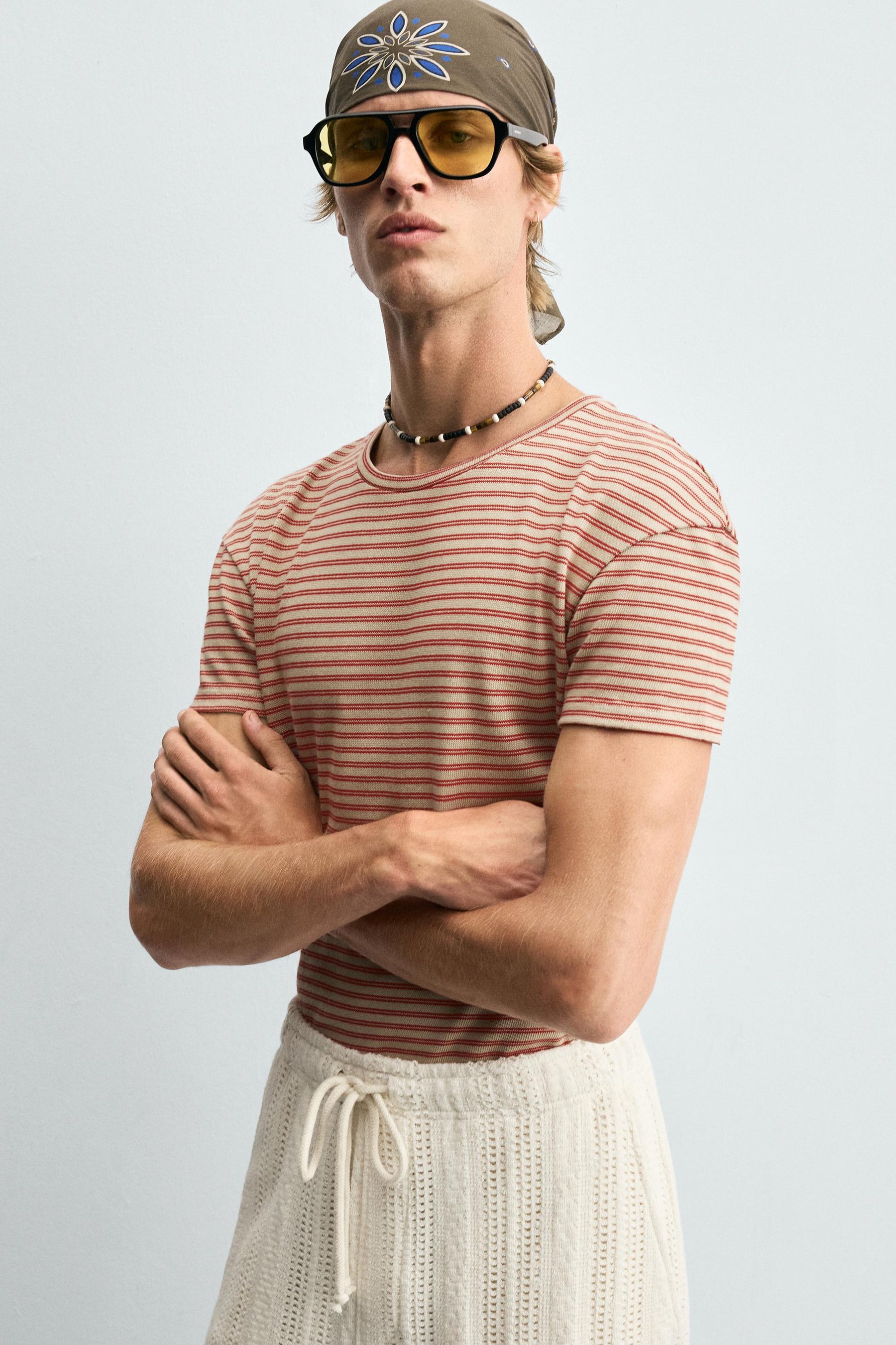 STRIPED JACQUARD T-SHIRT - Image 5