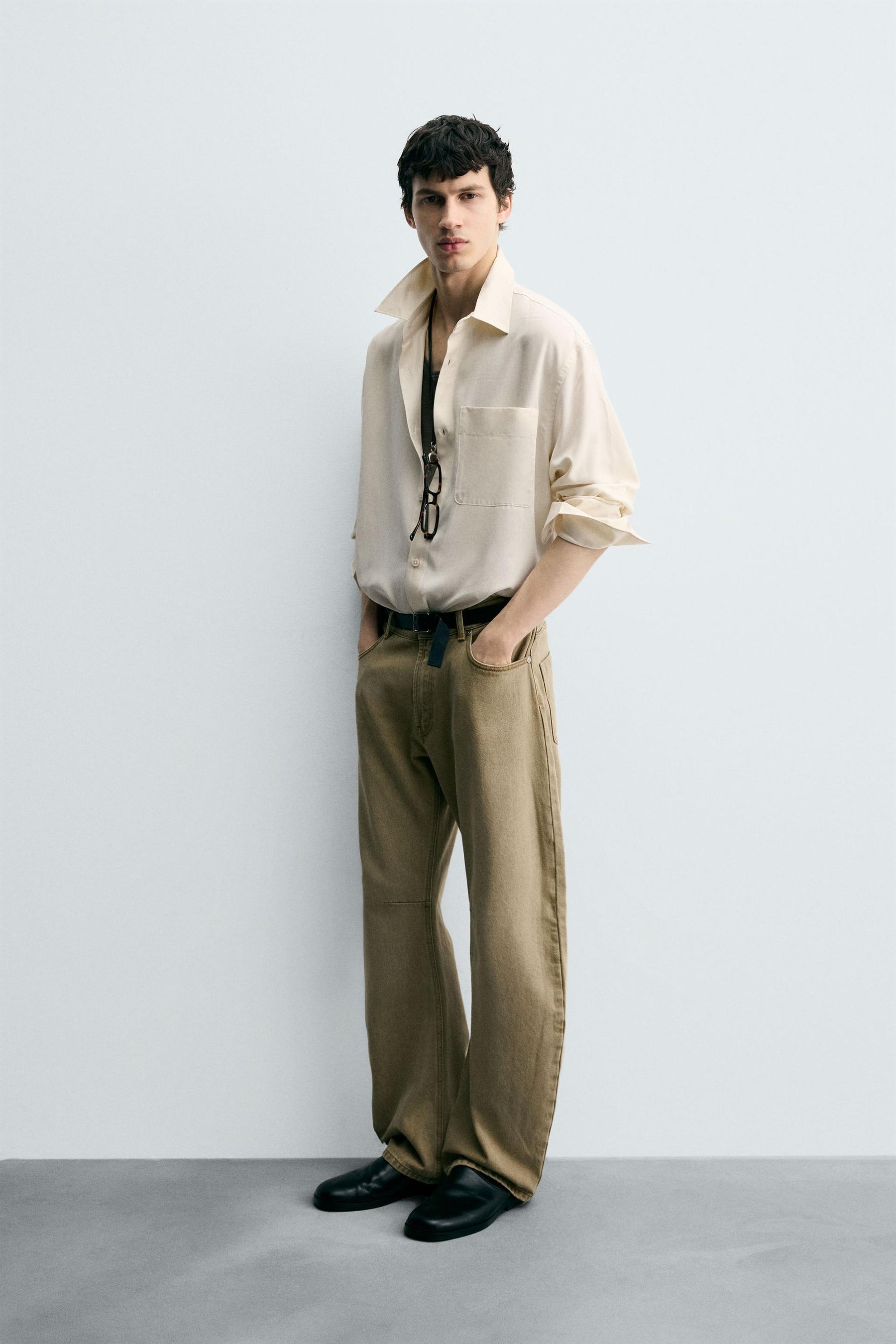 RELAXED FIT FLOWING SHIRT - Image 4