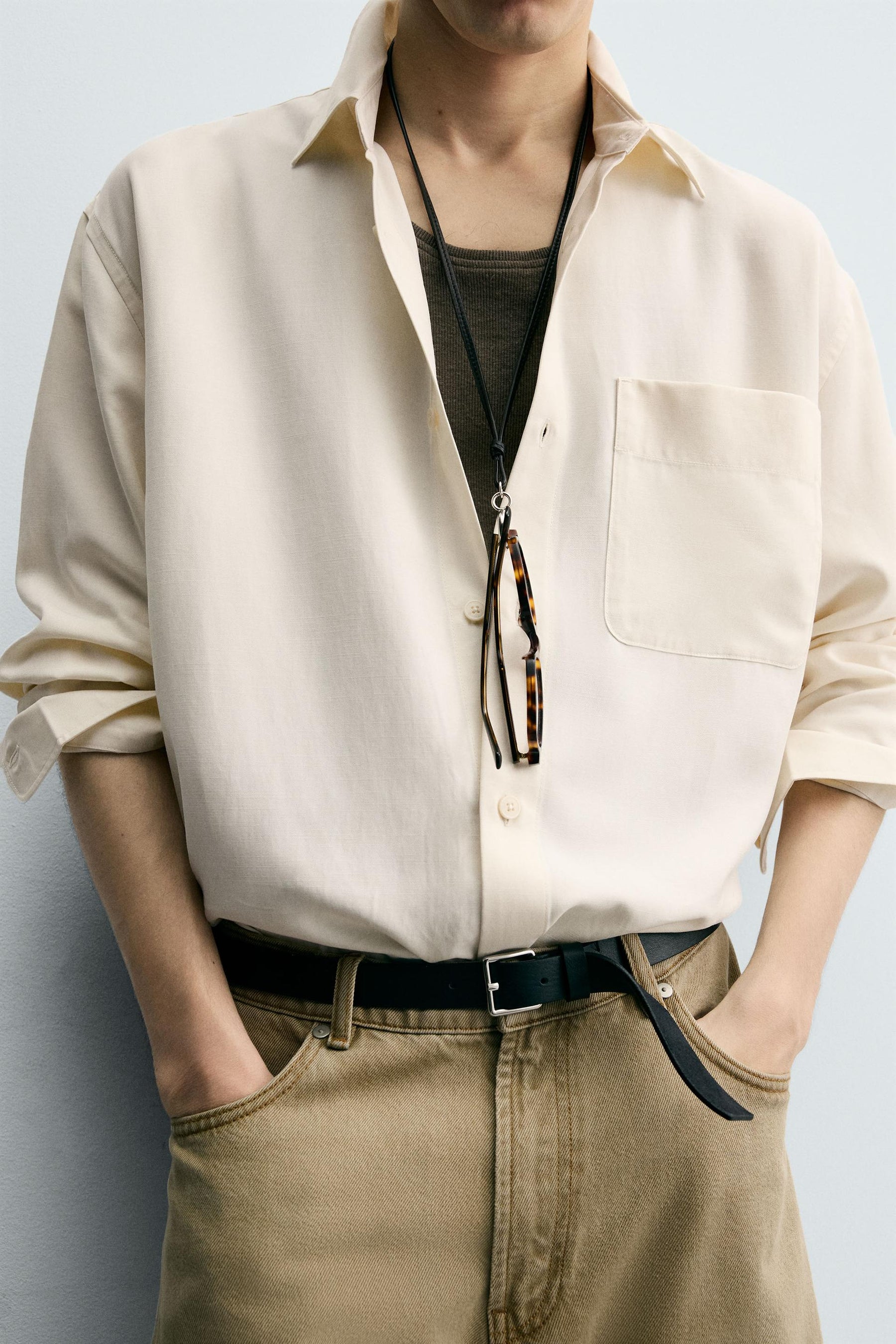 RELAXED FIT FLOWING SHIRT - Image 5