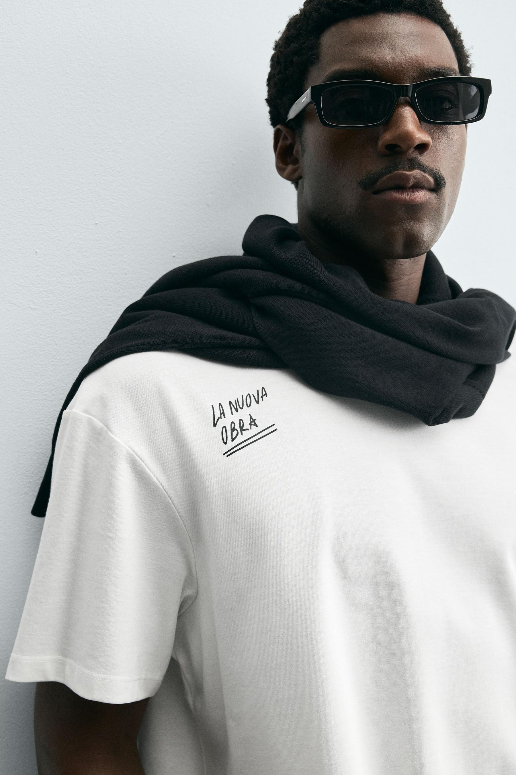 EMBROIDERED SLOGAN T-SHIRT - Image 5