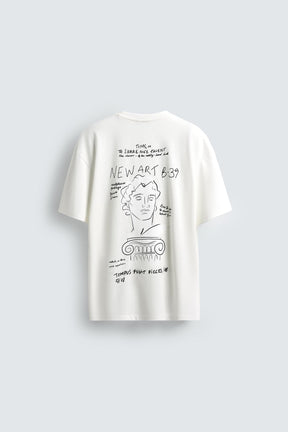 EMBROIDERED SLOGAN T-SHIRT - Image 6