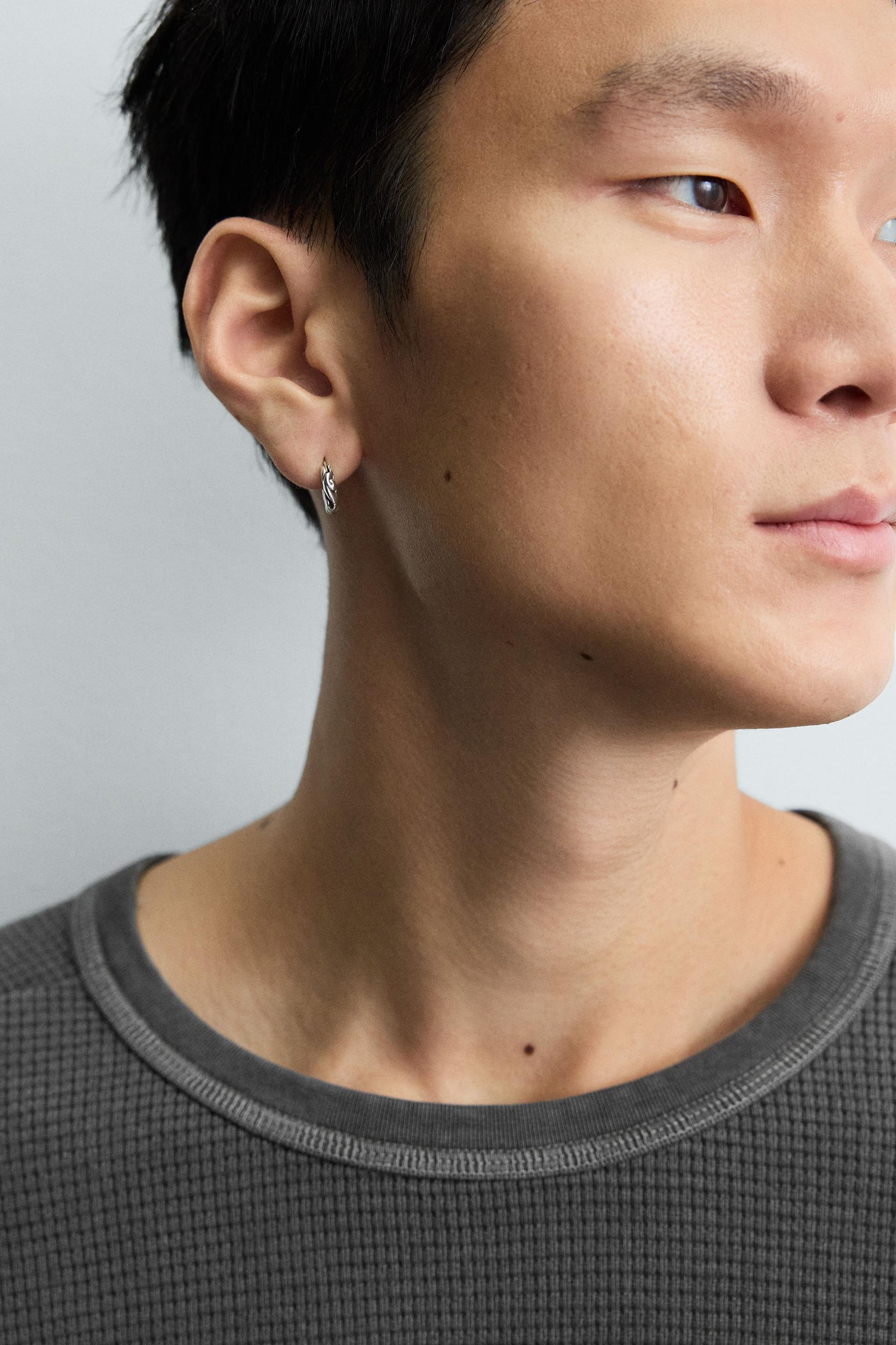 WASHED WAFFLE-KNIT T-SHIRT - Image 6