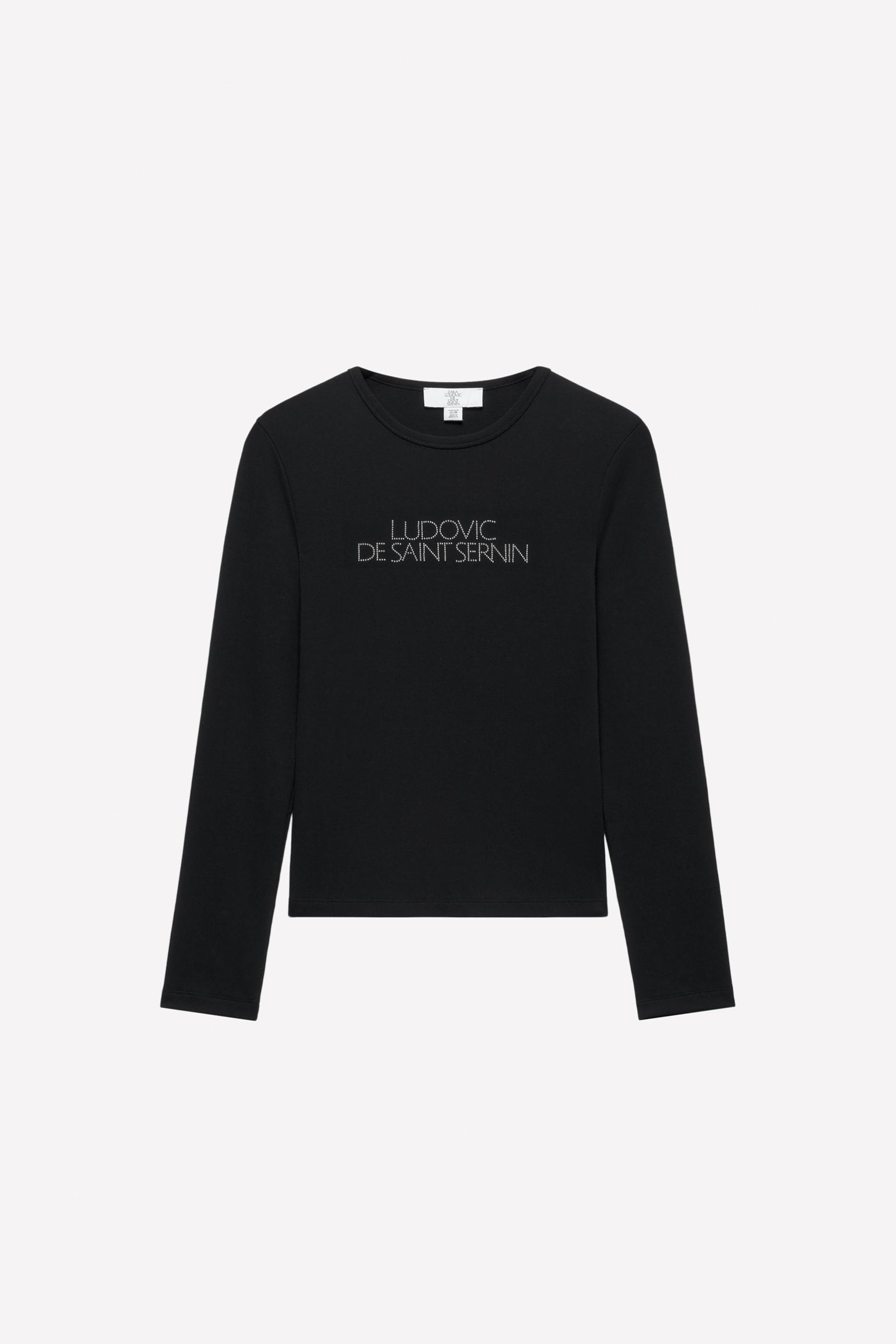 RHINESTONE LOGO T-SHIRT LUDOVIC DE SAINT SERNIN x - Image 1