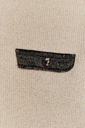 METALLIC-STRICK-T-SHIRT