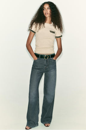 METALLIC-STRICK-T-SHIRT