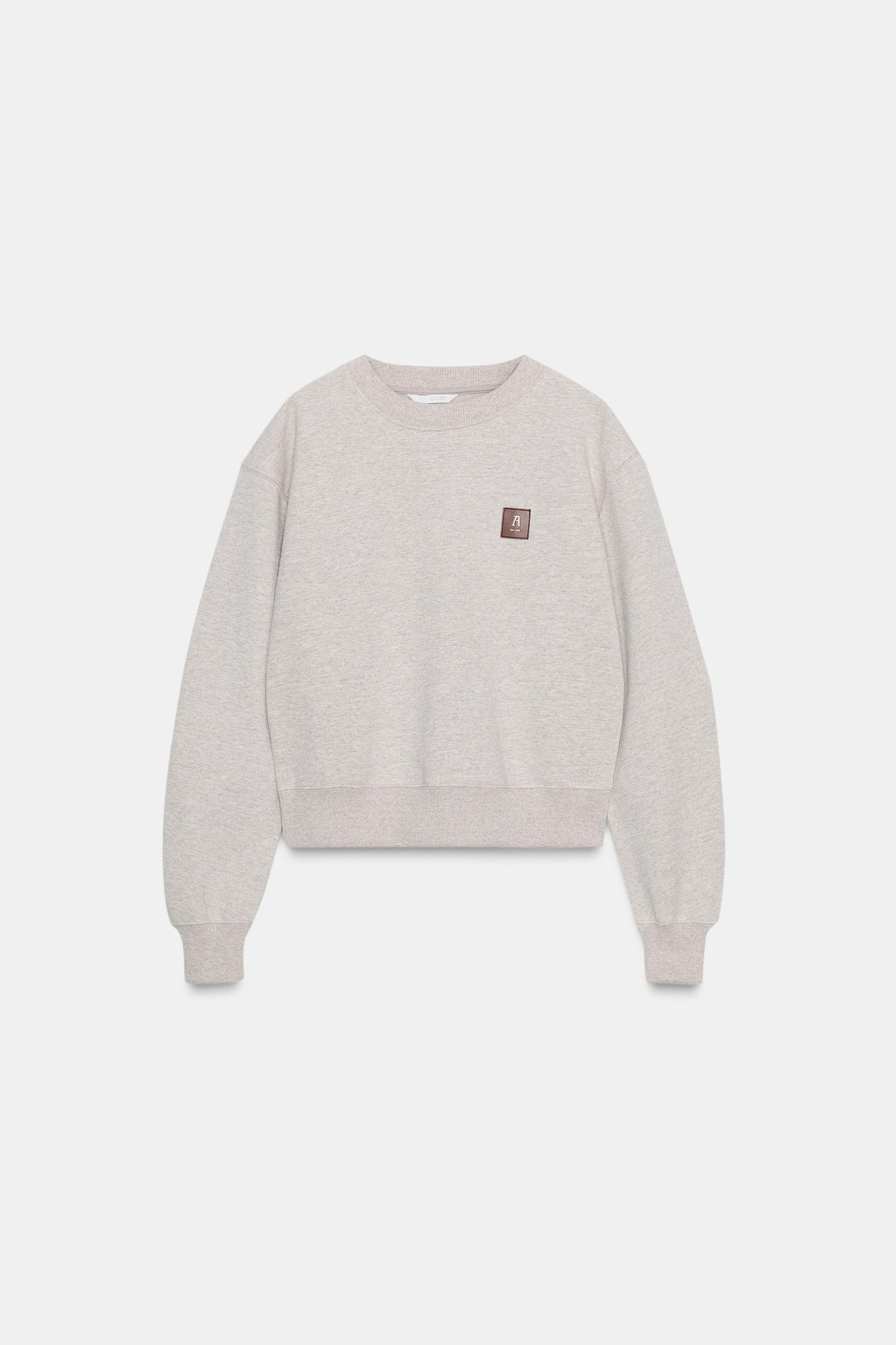 Sweatshirt mit Label-Details