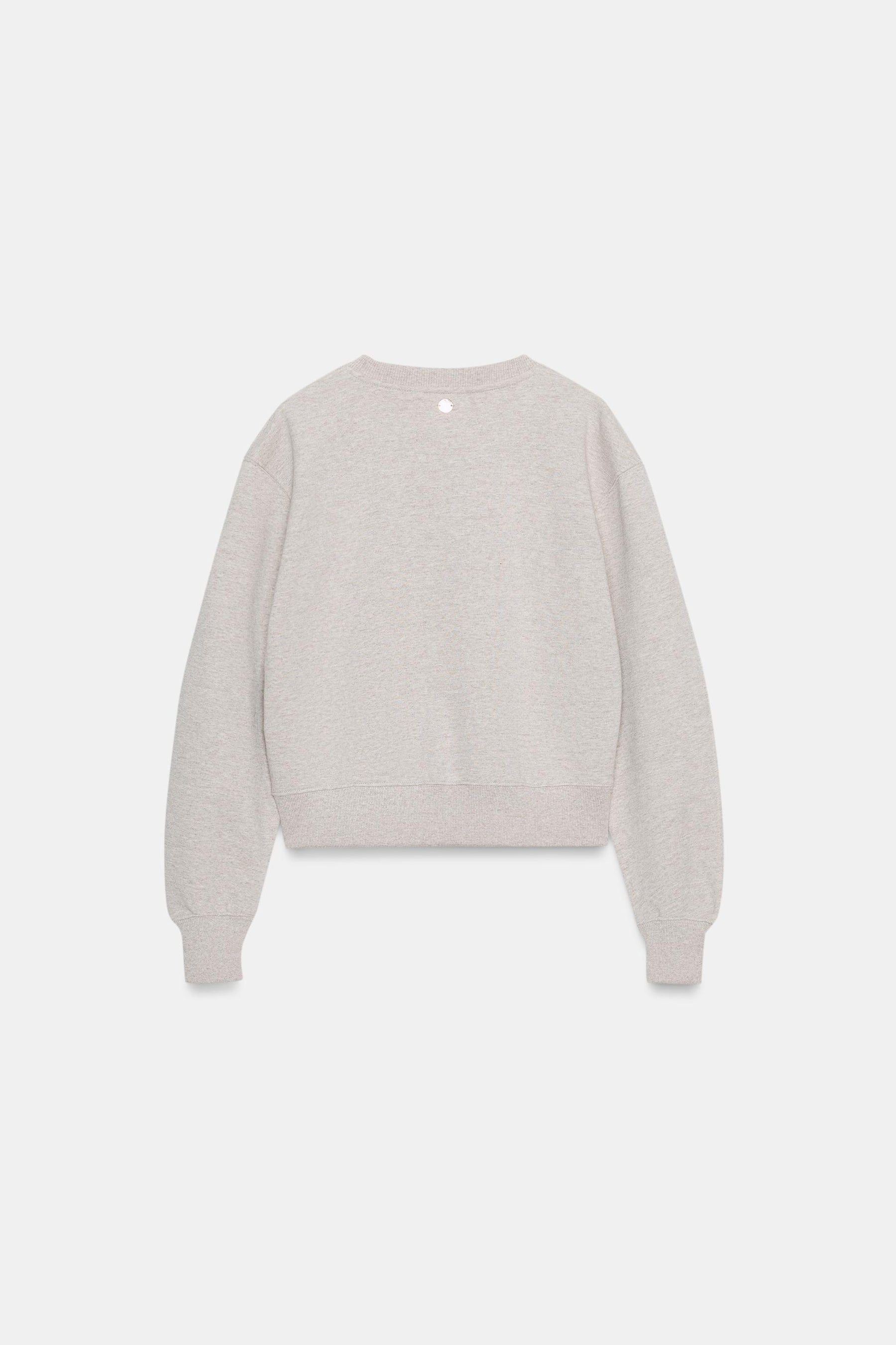 Sweatshirt mit Label-Details