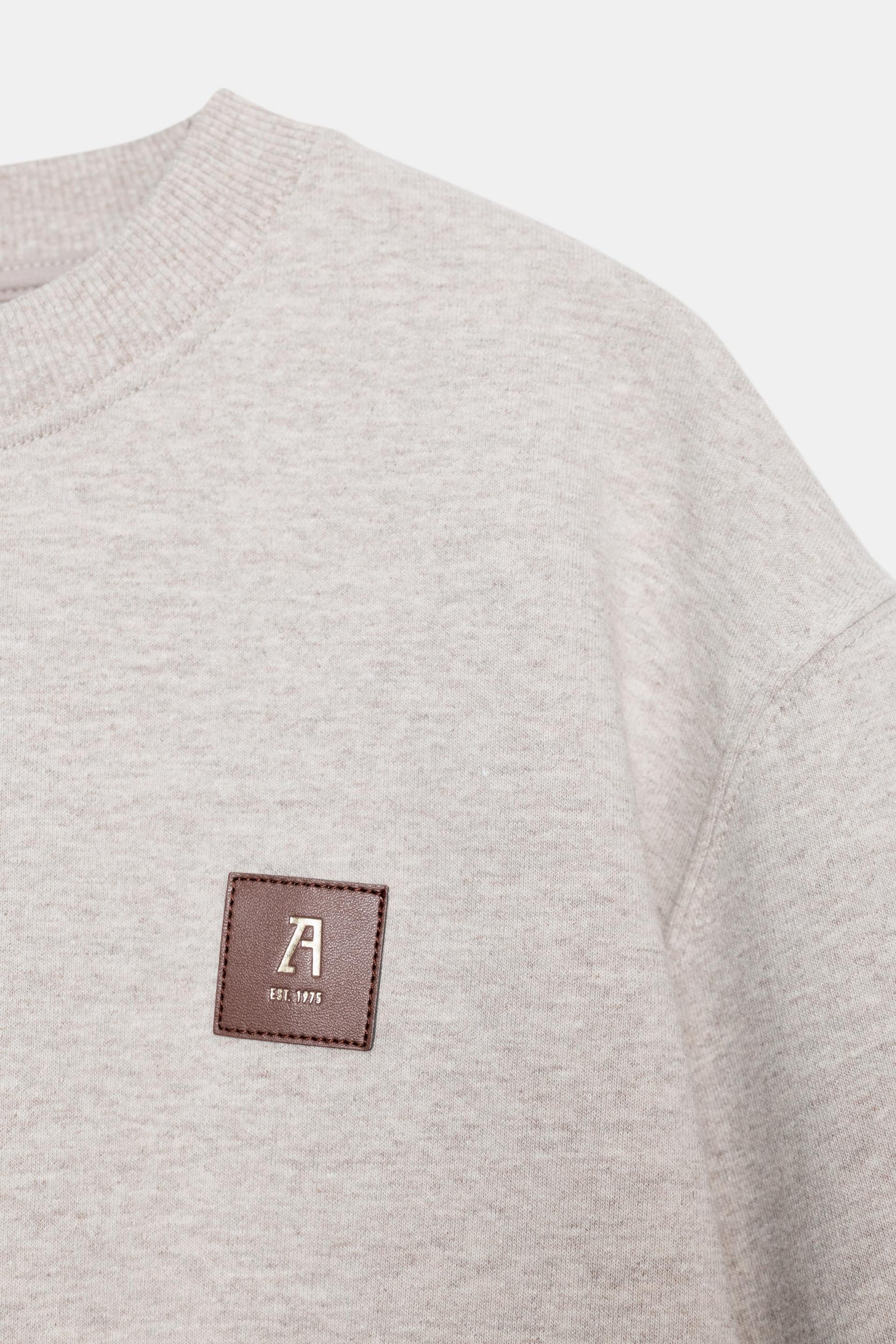 Sweatshirt mit Label-Details