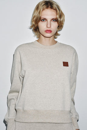 Sweatshirt mit Label-Details