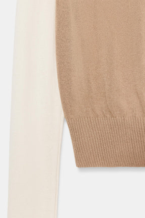 Kontrastfarbenes Korsetthemd