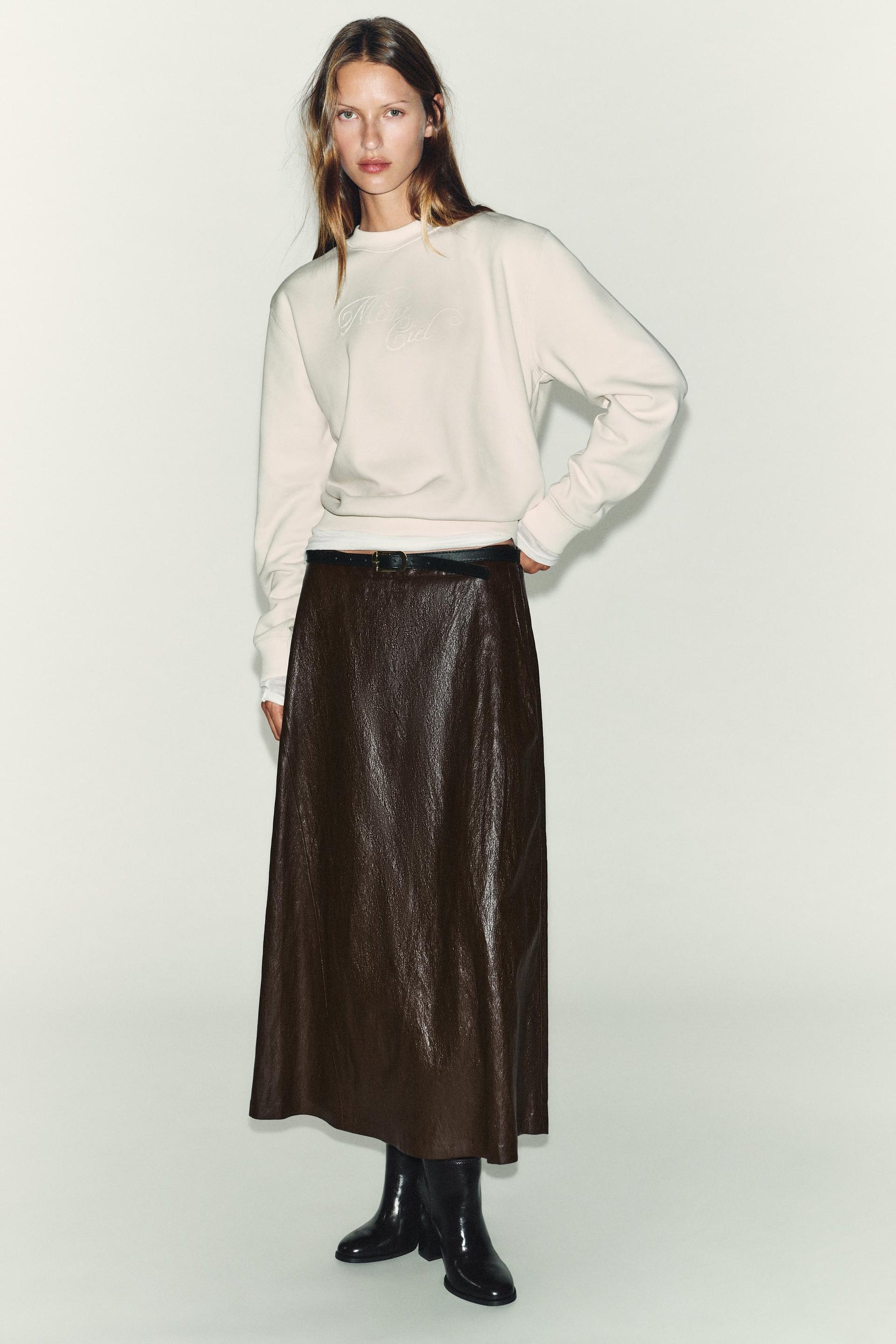 Sweatshirt mit Slogan