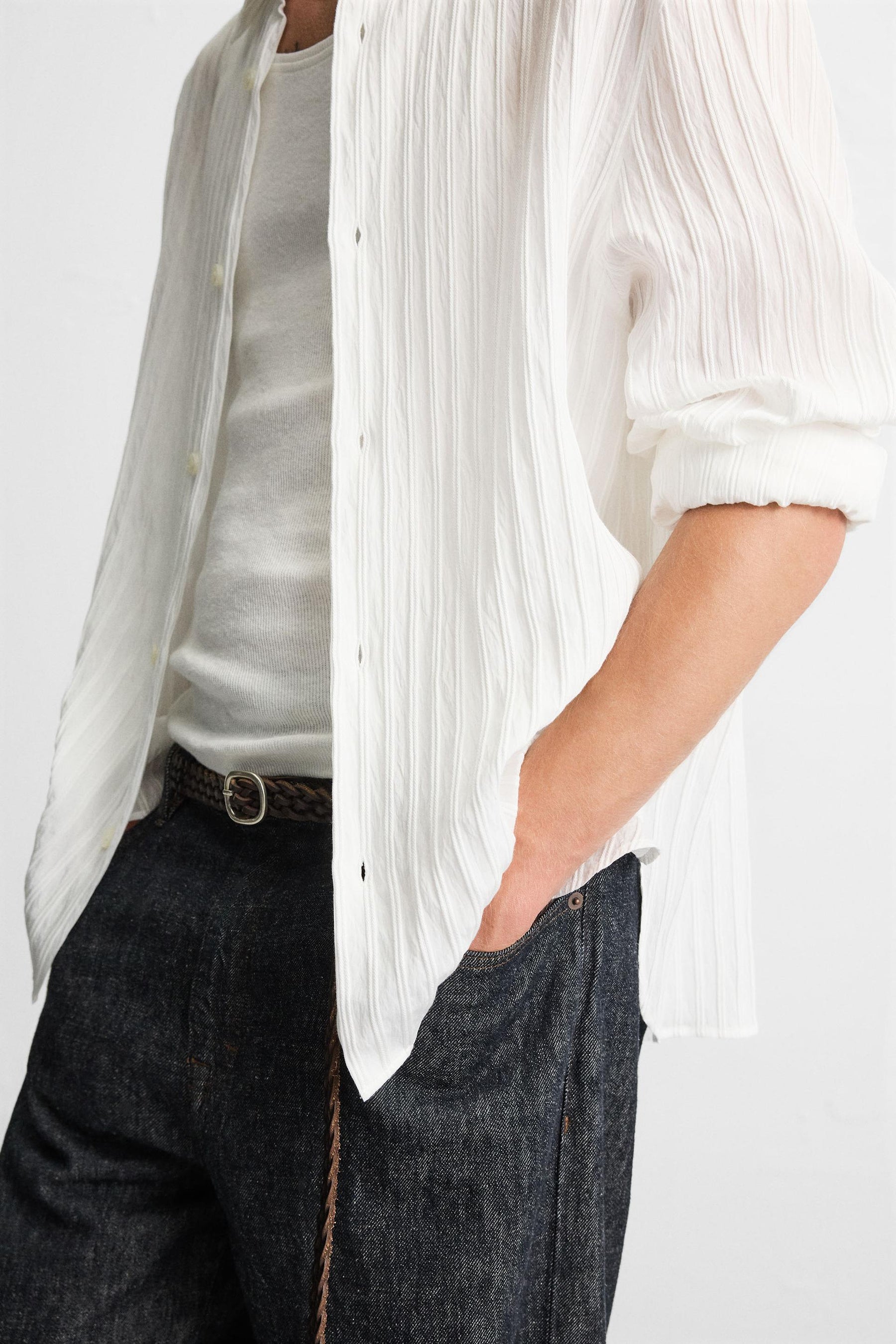 STRIPED JACQUARD SHIRT - Image 5