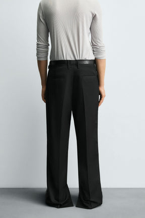 STRAIGHT-LEG TROUSERS WITH VENTS - Image 2