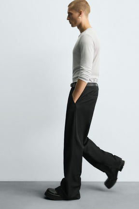 STRAIGHT-LEG TROUSERS WITH VENTS - Image 5