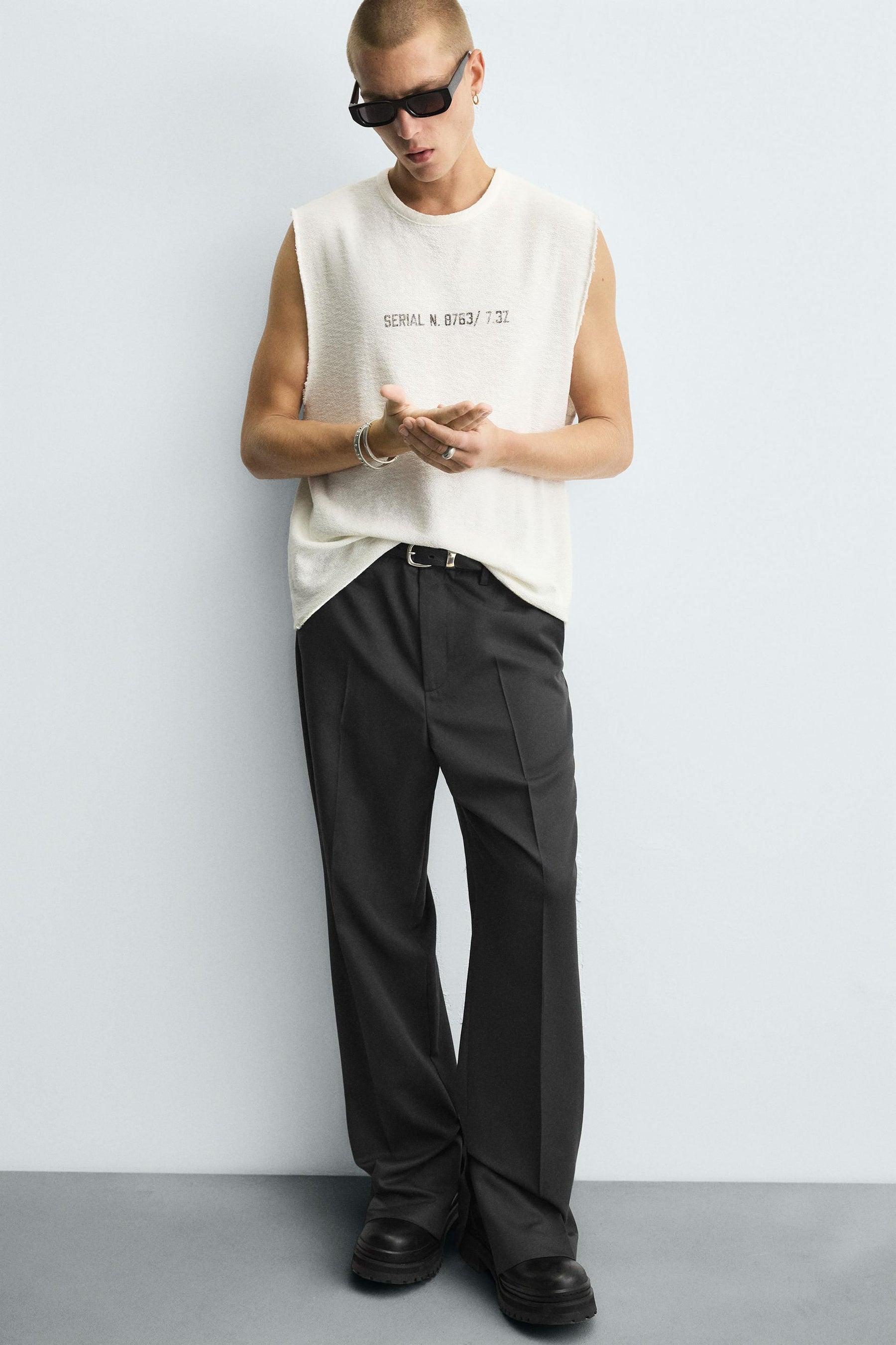 STRAIGHT-LEG TROUSERS WITH VENTS - Image 6
