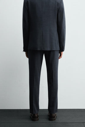 TEXTURED SUIT TROUSERS - Image 2
