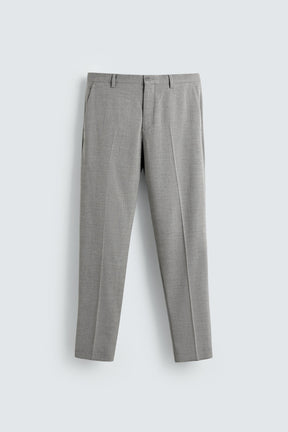 TEXTURED SUIT TROUSERS - Image 6