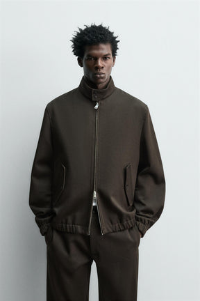 WOOL - COTTON TEXTURED JACKET - Image 2